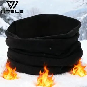 Autumn Winter Thickened Windproof Warm Cycling Neck Gaiter Mask, Elastic Solid Color Fleece Anti-Cold Scarf, Men & Women Outdoor Wear, Thermal Ski Mask