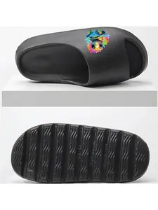 Cute Rainbow Turtle Coconut Slippers Adorable Cartoon Tortoise Print Summer Beach Sandals Comfortable Non-slip Footwear for Women Men Kids Fun Animal Design Pool Shoes Lightweight Outdoor Flip Flops