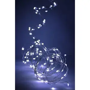 180 LED Silver Copper Branch Tree Lights Plug in - White