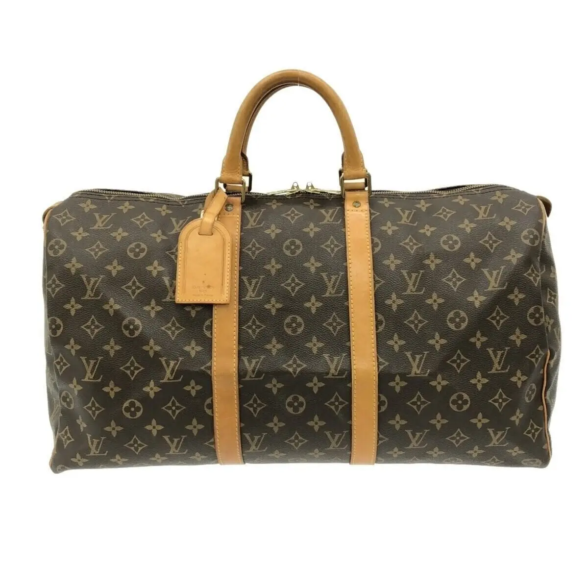 Pre-owned Louis Vuitton Canvas Travel Bags Keepall 50 Monogram