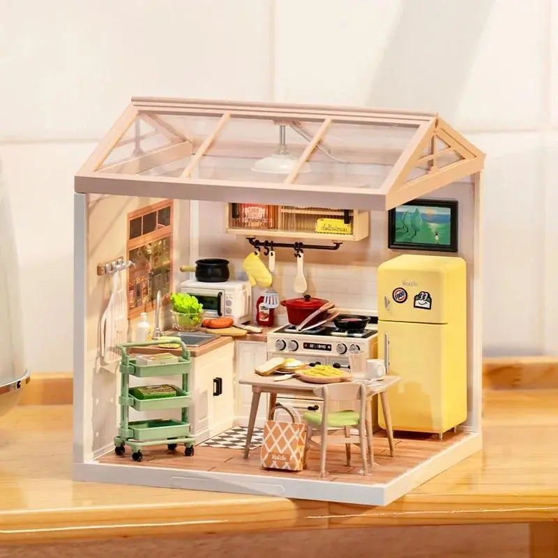 Rolife Do It Yourself Miniature Dollhouse Kit - Super Store Series Plastic Brick Art Building Blocks Set, 45min Assembly Time, Indoor Play Craft Hobby, Creative Gift Miniature Set (Toys & Hobbies Building Toys)