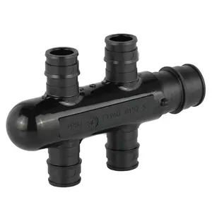 PEX A Expansion 3/4" X 1/2" Opposing Closed Manifold (4 Port)