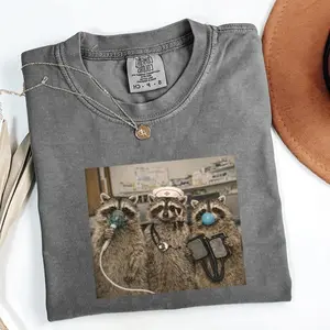 Comfort Colors Nurse Raccoon Shirt, Funny ER Nurse Graphic Tee, Emergency Department T-Shirt, Registered Nurse Shirt, Nursing School Gift, Healthcare Worker Tee