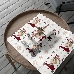 Anime Nanam1 White Christmas Gift Wrap Paper, Anime Christmas Gift Wrap Paper, Anime Gojo Valentine gift wrap, JJK Anime Movie Gift Wrap for Fan