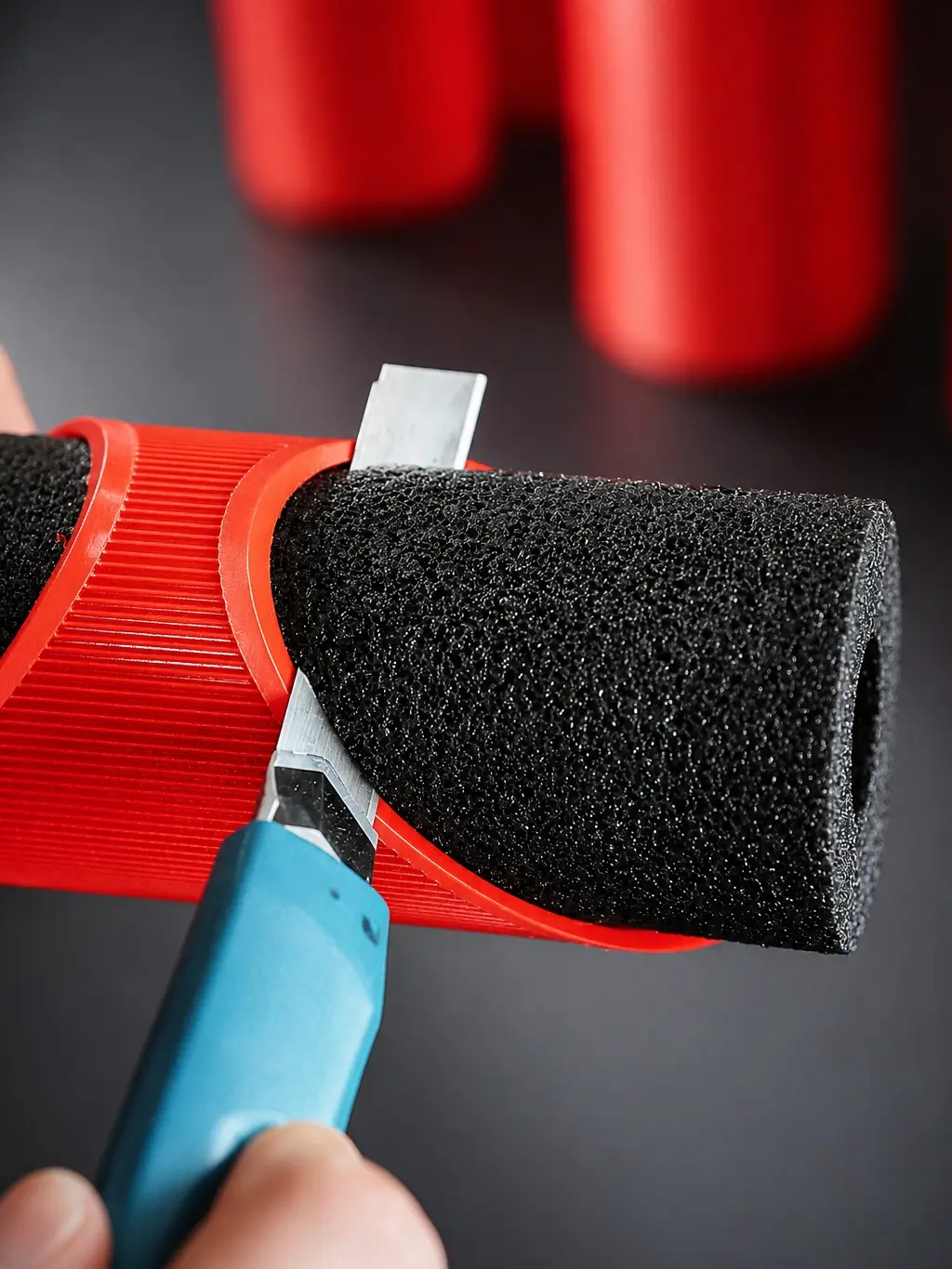 3.00" (76 mm) Pipe Insulation Cutting Guide | Foam Pipe Cutter Tool | 45° & 90° Miter Guide for Thick-Wall Foam Pipe Insulation | Plumbing Insulation Cutting Fixture