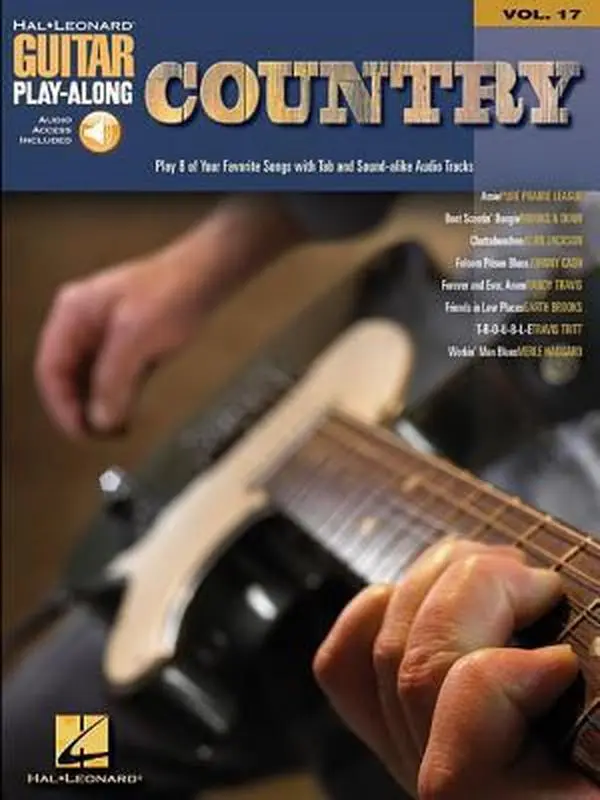 Used Books - Guitar Play-Along Volume 17 (Paperback) by Various, English Language Country Music Guitar Instruction Book