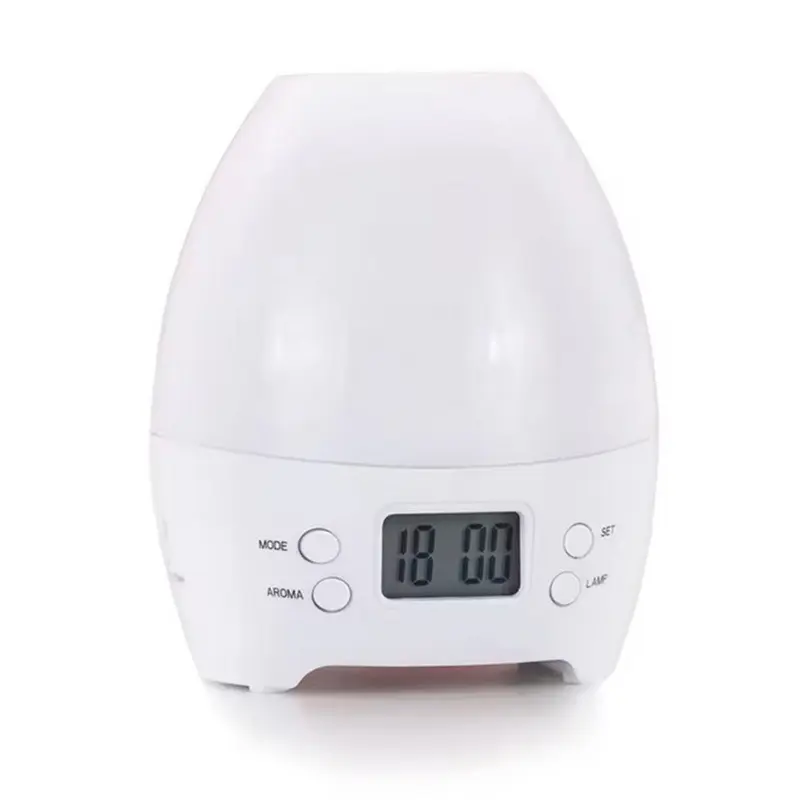 Aromatherapy Alarm Clock with LED Display - Multi-Function Digital Clock for Home & Car, Essential Oil Diffuser & Night Light, Modern Decor