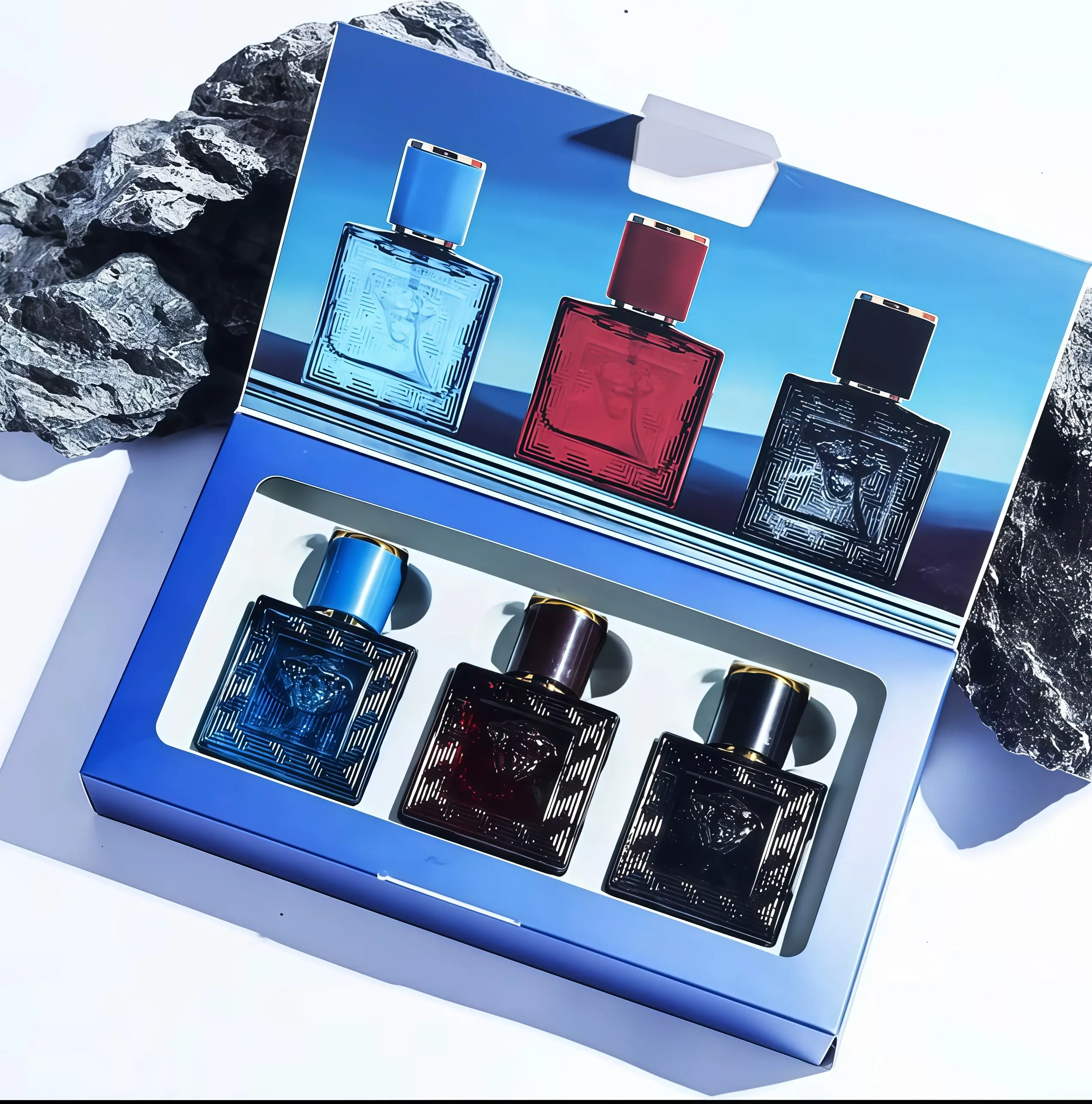 JEAN MISS Men's Perfume Gift Set3-Piece 30ml*3 Long-lasting Light Fragrance,Woody Scent ,Long-Lasting Fragrance, SayGoodbye to Generic Scents Three styles ofperfumes, perfect for dates and commutes Isummer fragrancesmenperfumeparahombresMen'sPerfume Set