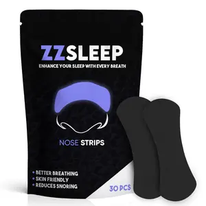 ZZSleep Nasal Strips – (30 Strips) for Snore Prevention, Rest & Recovery, Nasal Congestion Relief Strips