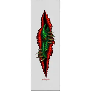 Powell Peralta Skateboard Griptape Dragon Peeker Clear 10.5" x 33"