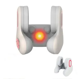 Active Noise Cancelling Neck Pillow with Red Light Relax & Vibration Massage - USB-Powered, Ergonomic Design for Muscle Relaxation, Improved Sleep Quality, Neck & Shoulder, Ideal for Travel & Home Use, Neck Pillow for Sleeping, Travel Neck Support