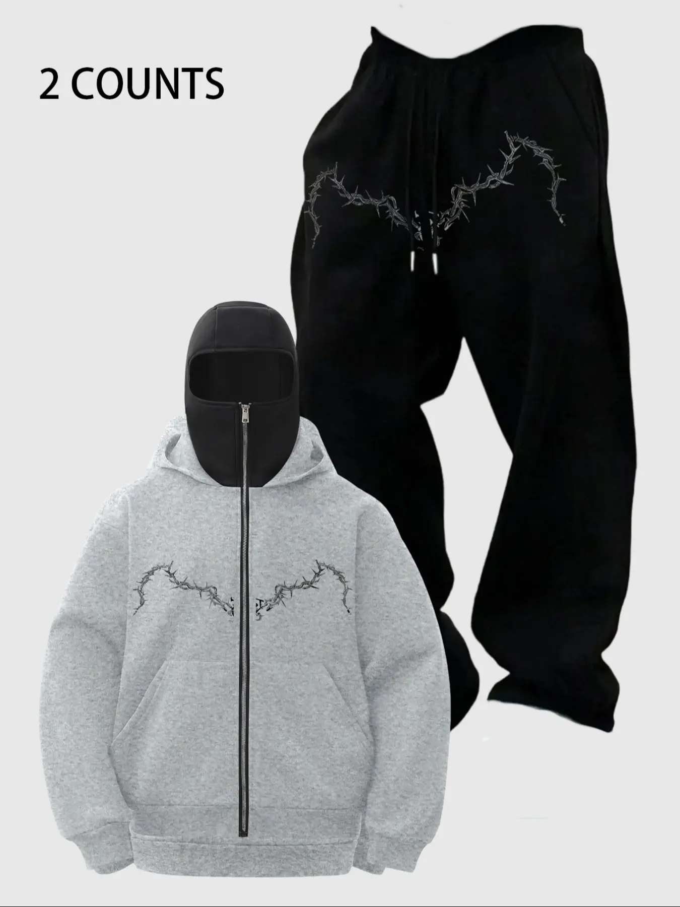 Motorcycle Hoodie Sweatpants Set, Casual Fitted Sportswear, Breathable Fabric, Fashionable Gym Wear, Perfect for Parties and Commuting, Streetwear Tracksuit Set