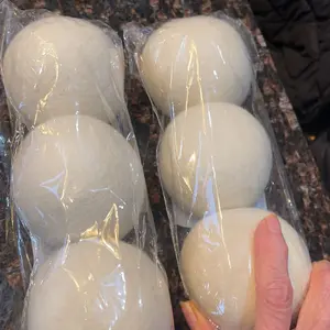 Wool Drying Ball, 3 Counts Reusable Wool Ball for Clothes Laundry, Anti Wrinkle Fabric Dryer Ball, Wool Dryer Wash Balls, for Laundry Room, Home Goods