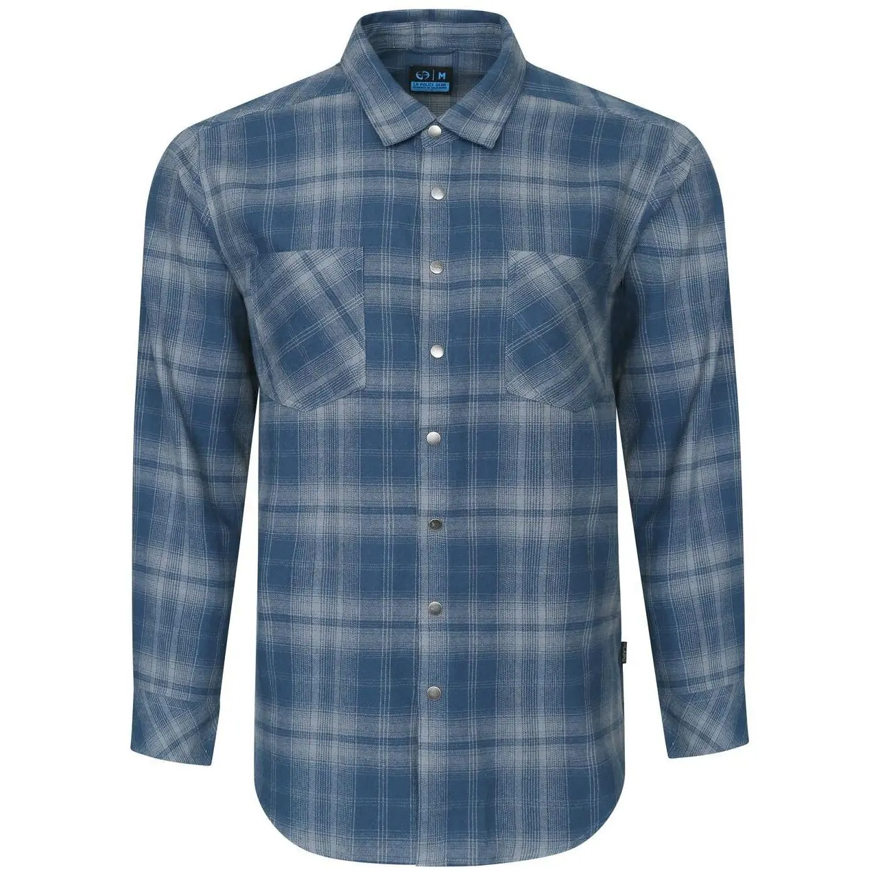 LA Police Gear Core Men's Flannel Shirt, Classic Checked 100% Cotton Fabric with Quick-Access Snap Buttons for CCW Layering, Menswear, Pockets, Soft, Casual, Long Sleeve, Outdoors, Preshrunk