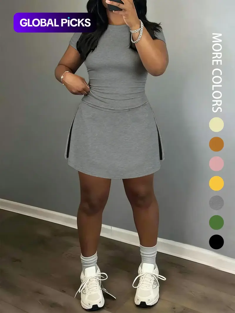 knee length dresses for ladies Kyodan Womens Outdoor French Terry Sleeveless Tank Top Hoodie Dress main image 1