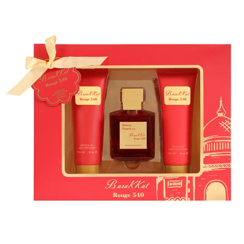 Maison Francis ca BaraKKat Rouge 540 Extrait de parfum 100ml, Shower Gel and Body Lotion Gift Set for Women 90ml