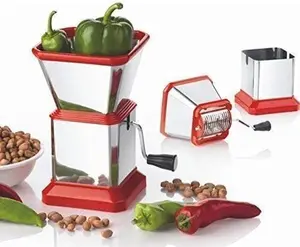 Stainless Steel Chilli & Dry Fruit Cutter, Onion & Vegetable Chopper for Kitchen Use