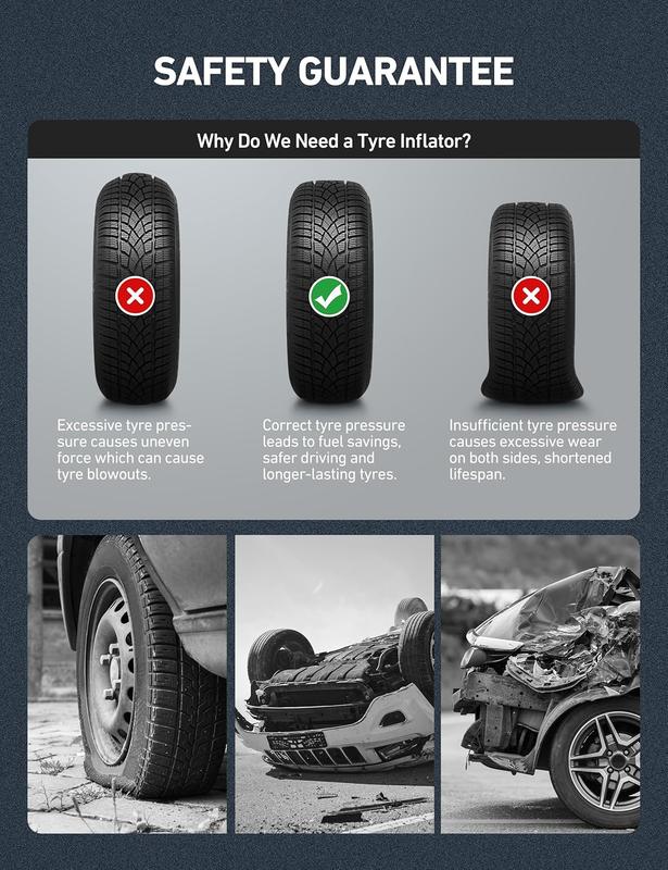 AstroAI Digital Tire Pressure Gauge with Inflator 250 PSI Air Chuck & Compressor Accessories Accuracy Measurement Durable Brass Components Automotive Vehicle Tool