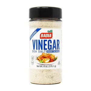 Badia Vinegar & Sea Salt Seasoning 6 oz – Tangy and Savory Flavor Blend of Zesty Vinegar and Crystalline Sea Salt Spice