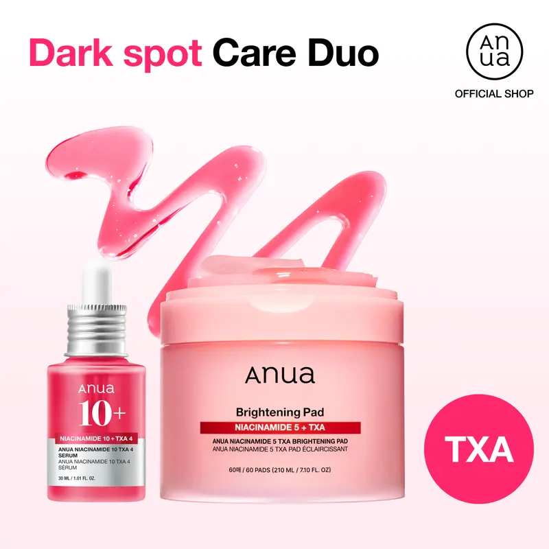 [Anua Official] Dark Spot Care Duo (TXA Serum + TXA Pads) l  Dark Spot Serum Duo