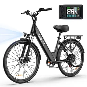 750W Peak Motor Ebike, 26" Electric Bike for Adults, 48V 10.4Ah, 60-Mile Max Range & Commuter E-Bike, Front Suspension & 7-Speed Ebikes