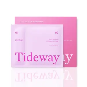 【Pack of 3】Tideway Sleek and Shine 3X Keratin Hair Treatment, 5D Hyaluronic Acid Steam Hair Mask, Restore Moisture and Repair Damaged Hair, 3 PCS Combo Pack, Perfect Present for Man Woman Family Gift, Christmas New Year