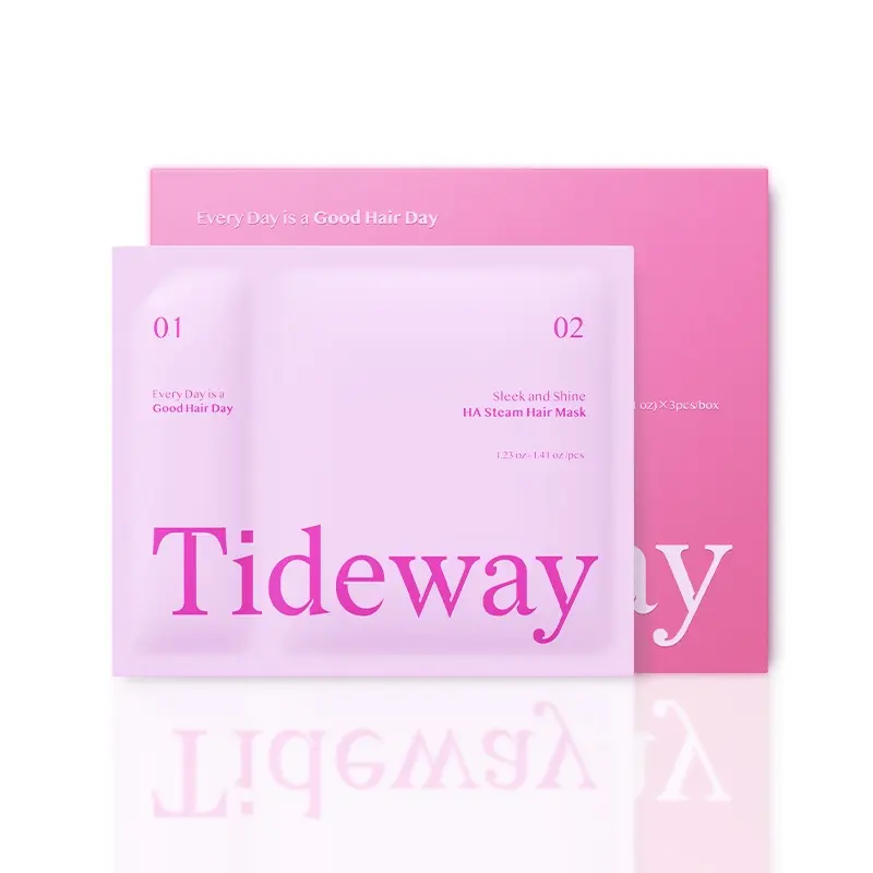 【Pack of 3】Tideway Sleek and Shine 3X Keratin Hair Treatment, 5D Hyaluronic Acid Steam Hair Mask, Restore Moisture and Repair Damaged Hair, 3 PCS Combo Pack, Perfect Present for Man Woman Family Gift, Christmas New Year