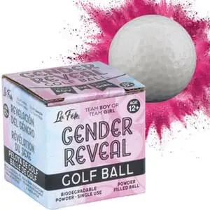 Gender Reveal Golf Ball - Pink Exploding Powder - It’s a Girl