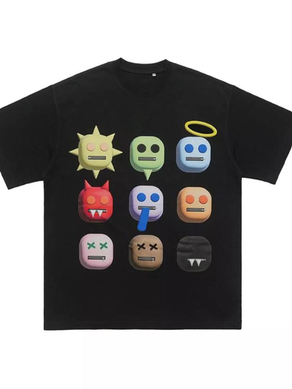 Men's Graphic Round Neck Short Sleeve Roblox T-Shirt