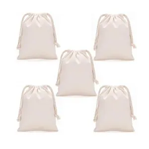 CHRISTMAS GIFT 5 Pack Breathable Drawstring Dust Bags for Handbags, Purses, Shoes – Reusable Travel Storage Pouches, Dust-Proof Eco-Friendly Fabric Bags (5.9 x 7.87 Inches)