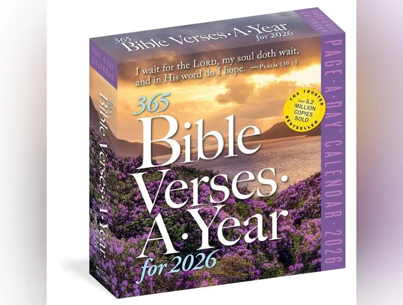 365 Bible Verses-A-Year Page-A-Day(r) Calendar 2026: Timeless Words from the Bible to Guide, Comfort, and Inspire