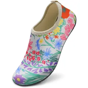 WateLves Water Shoes for Womens Mens Barefoot Quick-Dry Aqua Socks for Beach Swim Surf Yoga Exercise New Translucent Color Soles