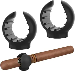 2 Pack  Holder for Golf Cart, Portable Holder Clip with Slot-in Design, Golf Cart Accessories, Fits 45 to 52 Ring Gauge,  for Golfing, Fishing, Grilling