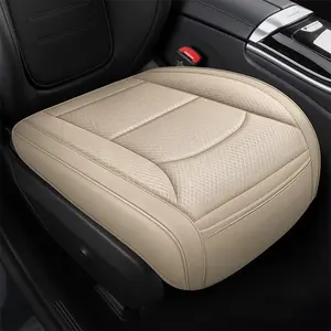1PCS PU leather Car Seat Cover Front Bottom Car Seat Cushion Cover Durable Anti-Slip and Full Wrap Driver Car Seat Protectors interior Accessories Car Seat Decorative Car Interior Cushions