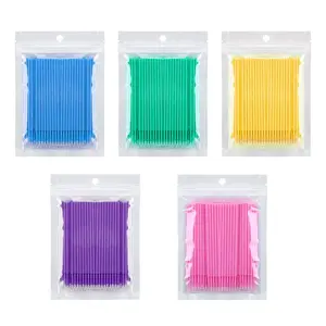 500 Pcs Micro Applicator Brush, Micro Swabs, Disposable Eye Lashes Mascara Wands for Eyelash Extension