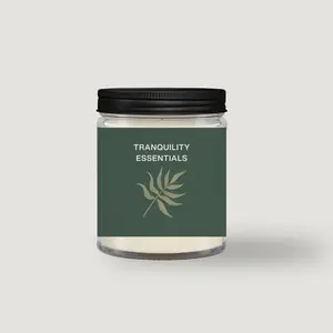 Tranquility Essentials 8 oz Single Wick Candle | Fresh Citrus Spa Scent | Lemongrass & Patchouli | Coconut Apricot Wax Luxury Candle