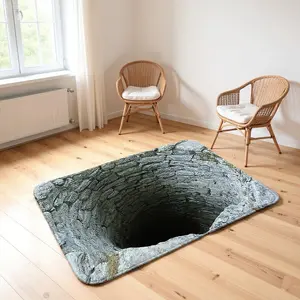 ​Unique Entrance Mat - Optical Illusion Ground Crack Design All Weather Easy Clean Front Door Doormat​