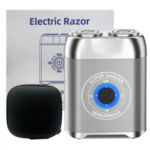 Mini Electric Shaver, Alloy Portable Travel Shavers, Cordless USB-C Rechargeable Electric Razor  Men, Dry Shave, IPX7 Waterproof Easy Cleaning gift for husband