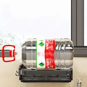 Multifunctional kitchen wall-mounted storage rack, no-drill drainage seasoning storage rack