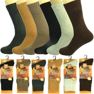 3 Pairs Mens Merino Winter Boots Thermal Crew Work Socks Size 10-13 Menswear Classic