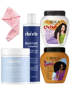 Cherie and Skala - Ultra Moisture & Strength Set – For Coily Hair 3C -4C