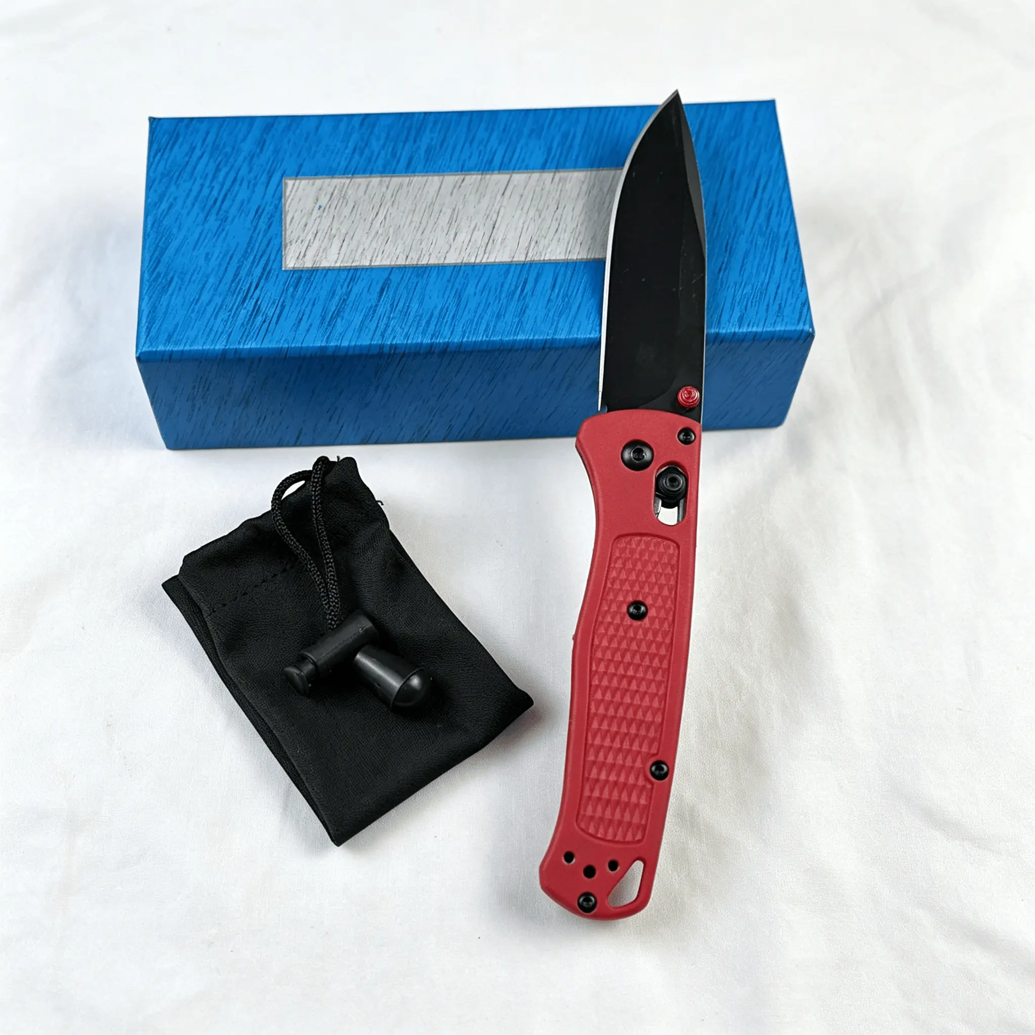 Red Handle, Black Blade
