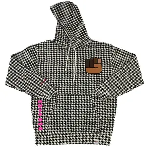 HUES BOA HOUNDSTOOTH HOODIE