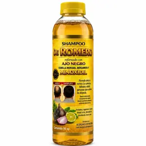 Rosemary Haircare Shampoo, Nourishing Hydrating Cleanser Fortified with Black Garlic, Purple Onion, Bergamot, and Minoxidil to Restore Hair Health