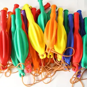 50-Piece vivid wood square punch balloon set, heavy-duty with rubber strap for long-lasting use. Perfect for birthday decor and party bag fillers.