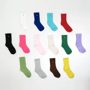 High Level HL Women's Ankle Socks with Gold Accent Rivet Button Colorful Collection in Various Vibrant Colors Plain Design Comfortable & Stylish