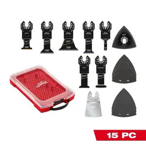 Milwaukee 49-10-9114 Multi-Tool Blade Variety Kit with Modular Case 15PC