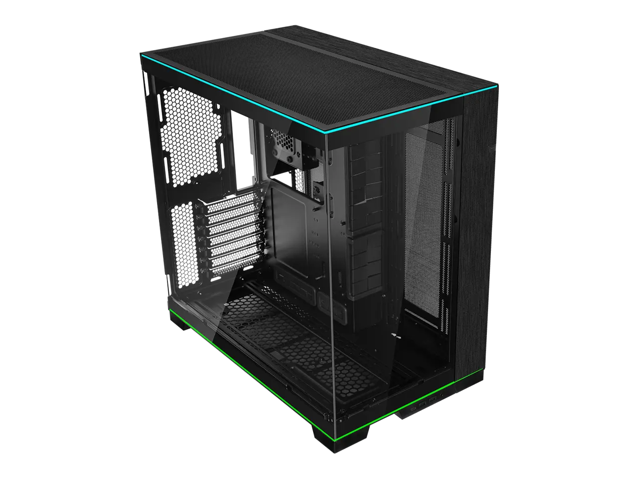 LIAN LI O11 Dynamic EVO RGB  Black Aluminum / Steel / Tempered Glass ATX Mid Tower Computer Case----O11DERGBX