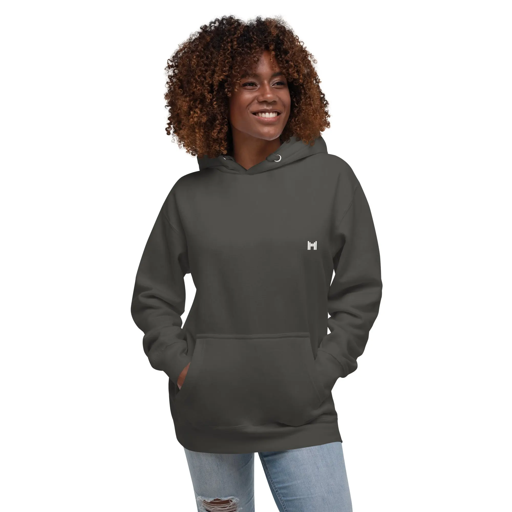 Exposure // Signal Weight Hoodie // H-01 — Charcoal Graphic Hoodie