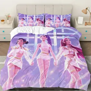 3PCS Duvet Cover Set, 1 Duvet+2 Pillowcases(Without filler), Galaxy Fantasy Dance Fashion Elegant theme, Party bedding set, Colorful Decor Suitable for decoration bedroom, guest room, dormitory, studio, Bed Sets, Decorative Duvet Cover